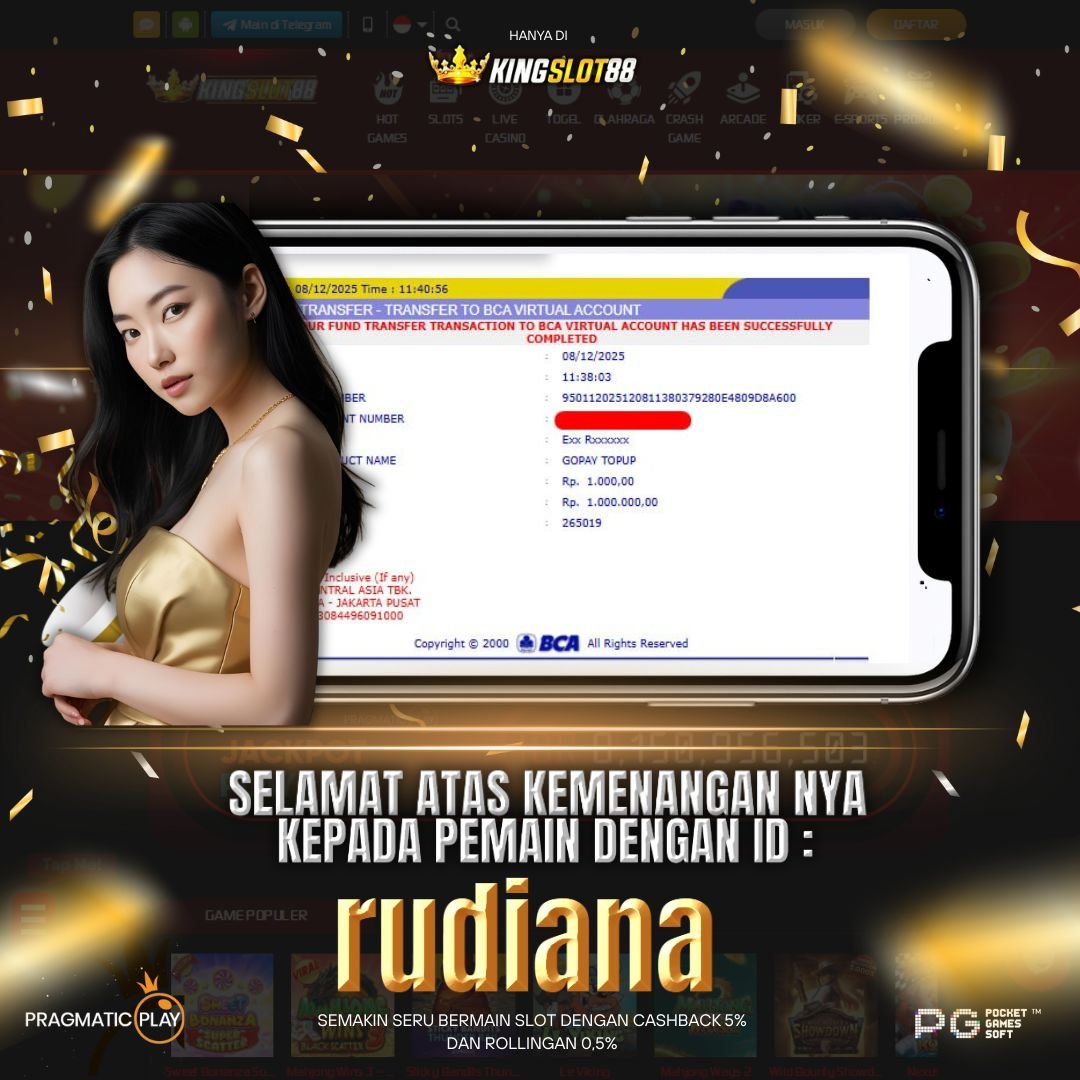 SELAMAT ATAS KEMENANGANNYA UNTUK ID :rudiana
